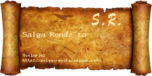 Salga Renáta névjegykártya